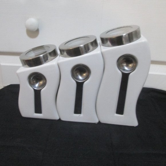 Pier 1 Kitchen Pier Imports Canisters With Spoons Poshmark